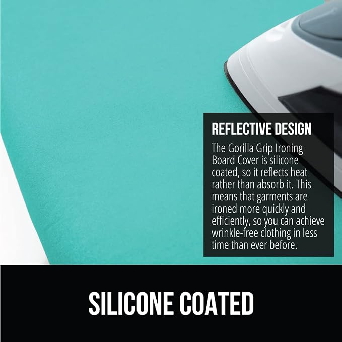 The Original GORILLA GRIP Ironing Board Cover and Pad, Silicone Coating - Image 4