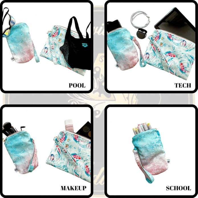 ADUSKA HOME Double Set, and Splash-Proof Makeup Pouch, Waterproof lining - Image 6