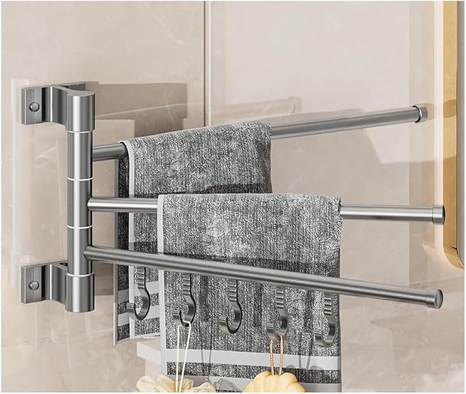 Swing Out Towel Bar Wall Mounted, Towel Rack by Unknown
