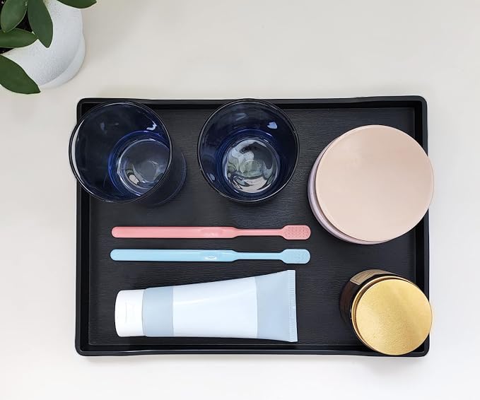 Black Serving Tray for Serving Accessory, Perfume and Display Use. - Image 2