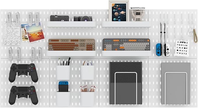 Pegboard Combination Kit, Wall Mounted Storage Set by MULSAME