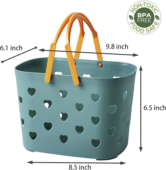 Anyoifax Portable Shower Caddy Tote Plastic Storage Basket - Image 4