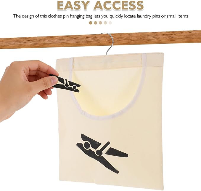 Clothespin Storage Bag | Laundry Clips Holder - Image 7