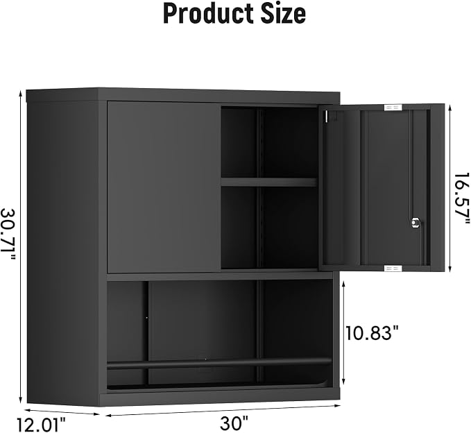 Metal Cabinet, Lockable Storage Cabinet - Image 3