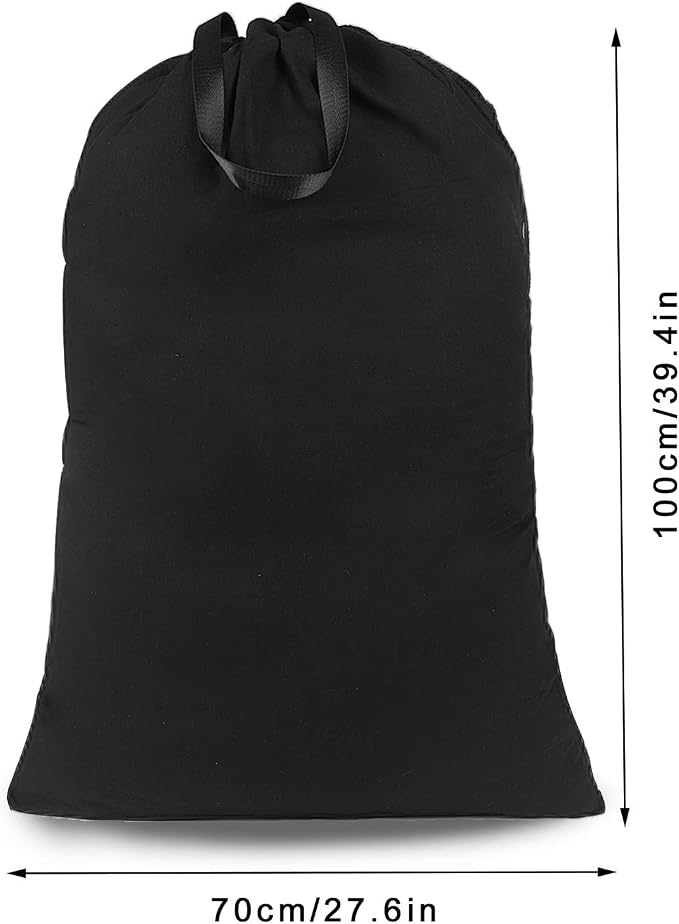 Heavy Duty Laundry Bag with Drawstring and Handle, Extra Large Travel Dirty - Image 2