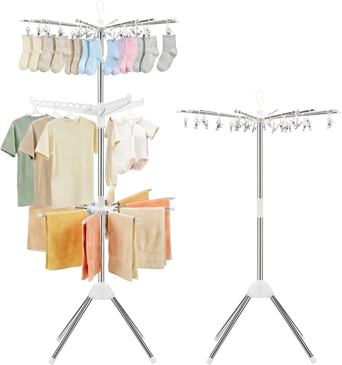 Foldable Clothes Drying Rack by VewePata