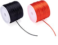 65.6 Yards 1mm Nylon Satin Cord Rat Tail String Red Black Beading Trim Cord Roll by Sparkeads