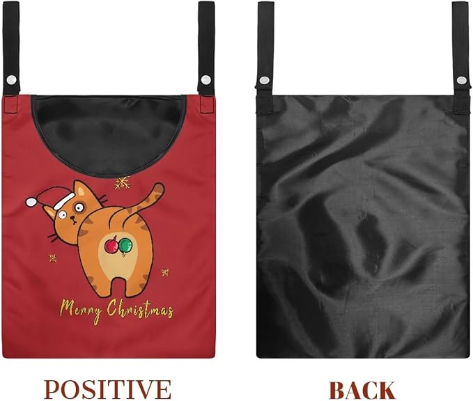 Cute Christmas Cat Hanging Clothes Pin Bag - Image 7