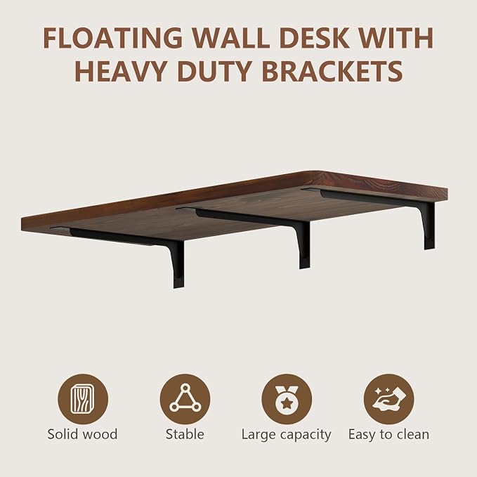 Floating Wall Mounted Table Desk - Image 3