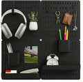 Black Pegboard Combination Kit, Wall Organizer Pegboard, Modular Hanging by Unknown