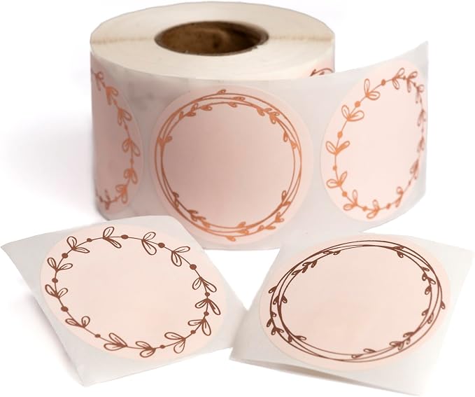 MONEST Waterproof & Oil Resistant Jar & Lid Stickers by Monest