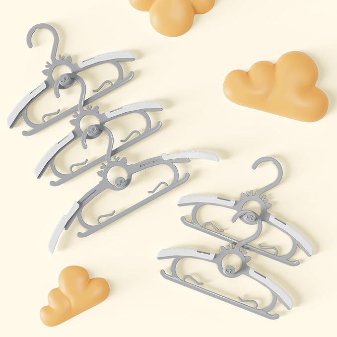 Toddler Hangers 60PCS, 45g Ultra-Thick Space Saving Non-Slip Plastic Hanger - Image 7