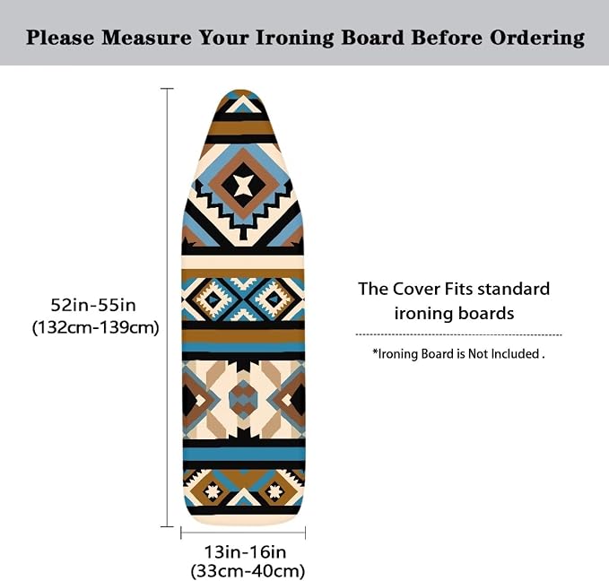 Aztec Ironing Board Cover, Soft Stain Resistant Ironing Board Protrctor - Image 5