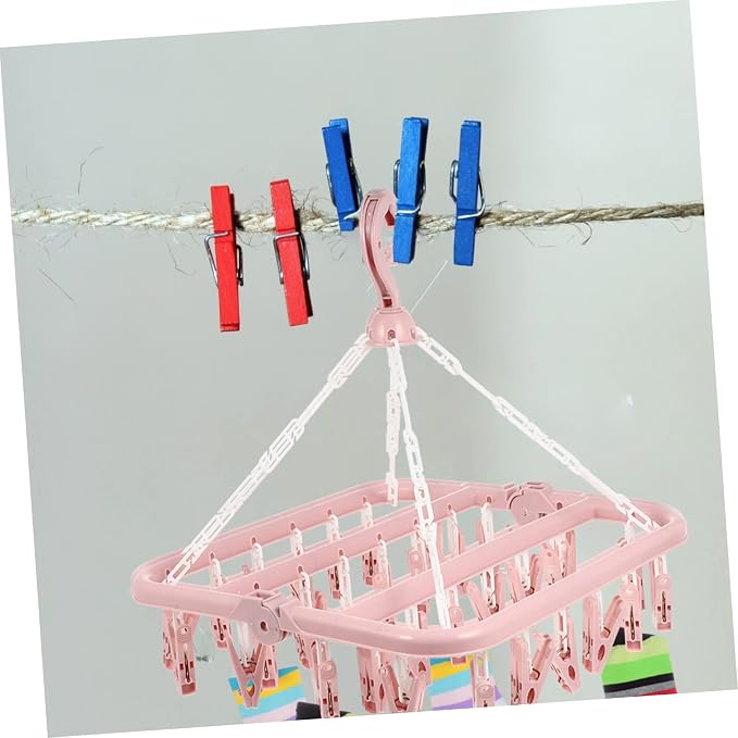 Foldable Plastic Clip Drying Rack - Image 8