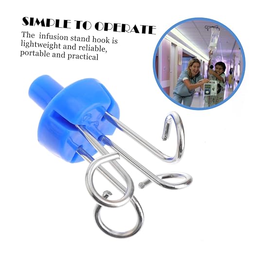 Amosfun Stainless Steel Infusion Stand Hook Reliable Clinic Accessory - Image 3