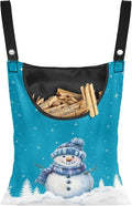 Snowman Clothespin Bag With Hanging Hook and Stretch by Bivxisrvo