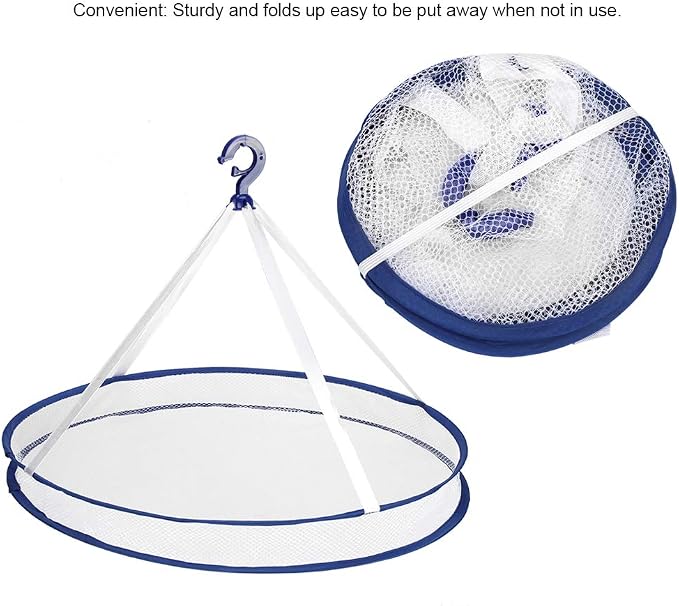 OUKENS Round Drying Rack, 23inch Foldable Underwear Dryer, Collapsible Hanging - Image 5