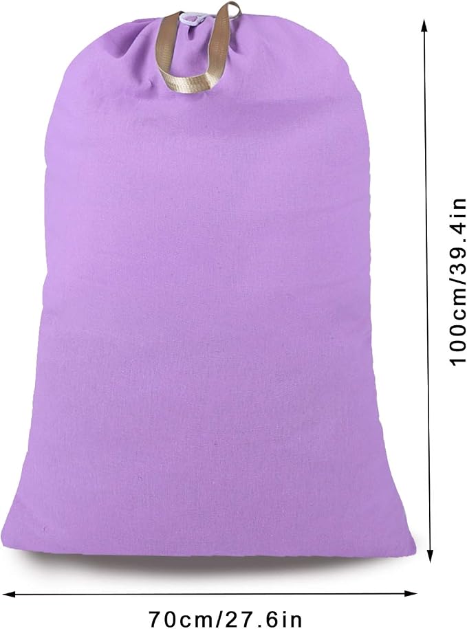 Heavy Duty Laundry Bag with Drawstring and Handle, Extra Large Travel Dirty - Image 2