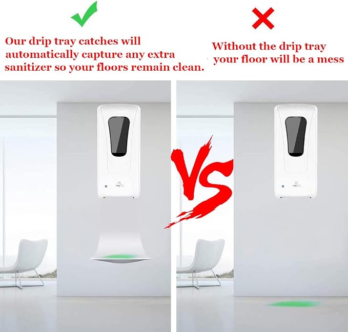 Drip Tray for Automatic Hand Sanitizer Dispenser, Wall Mount Drip Tray - Image 2