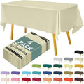 Disposable Plastic Tablecloth 54x108 Inch Rectangle by Hereisa