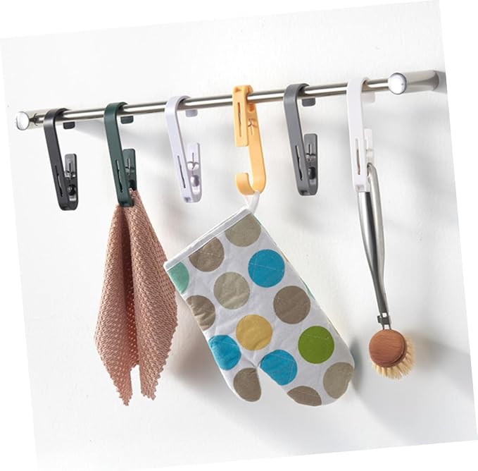 BESPORTBLE 6pcs Multi-Functional Curtain Hanger Clips - Image 3