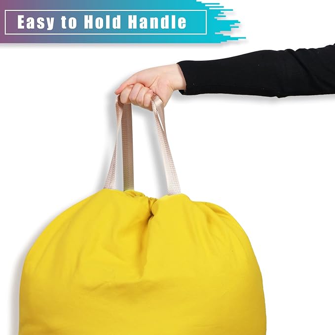LOLOMLO Extra Large Canvas Laundry Bags - Image 3