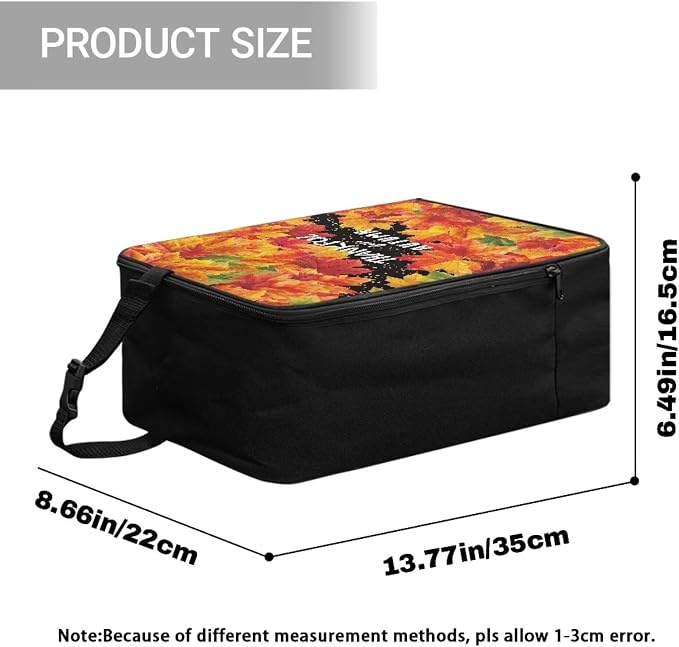 Thanksgiving Day Steam Iron Storage Bag Patterned Polyester Irons Organizer - Image 7