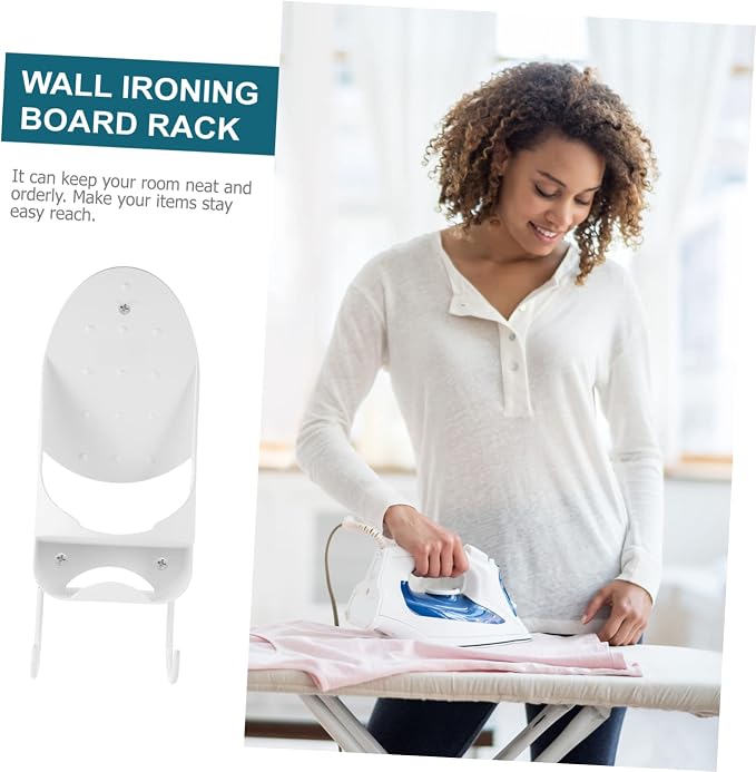 1pc Wall Mounted Ironing Board Holder Iron Organizer - Image 6