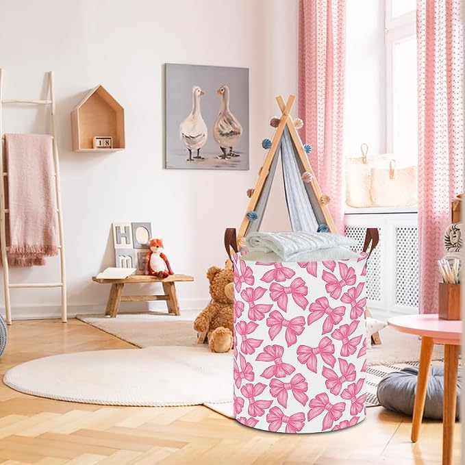 Laundry Hamper, Laundry Basket, Baby Nursery Hamper, Waterproof Storage Bin - Image 3