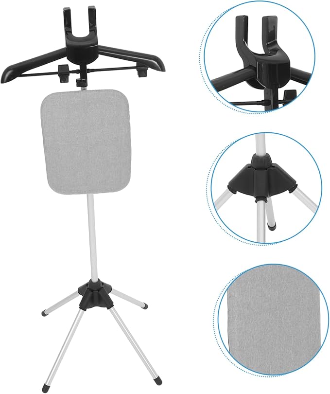 Foldable Ironing Board Stand Flat Rack Clothing Rack Shelves - Image 7