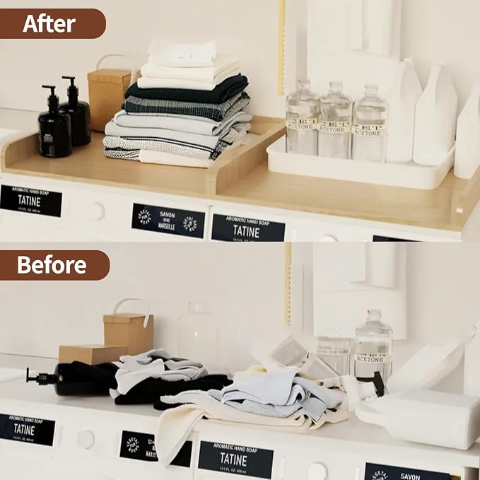 Washer Dryer Countertop with Shelf, Washer and Dryer Covers - Image 5