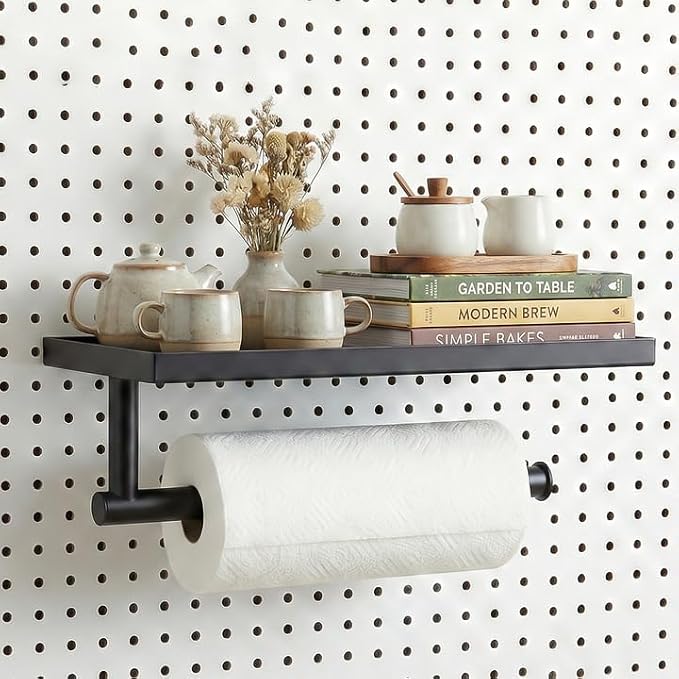 Pegboard Paper Towel Holder by SSNEWOG