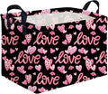 Rectangular Black heart, Valentines Basket, baby Gift Basket Empty, Hearts by FXOCSHE