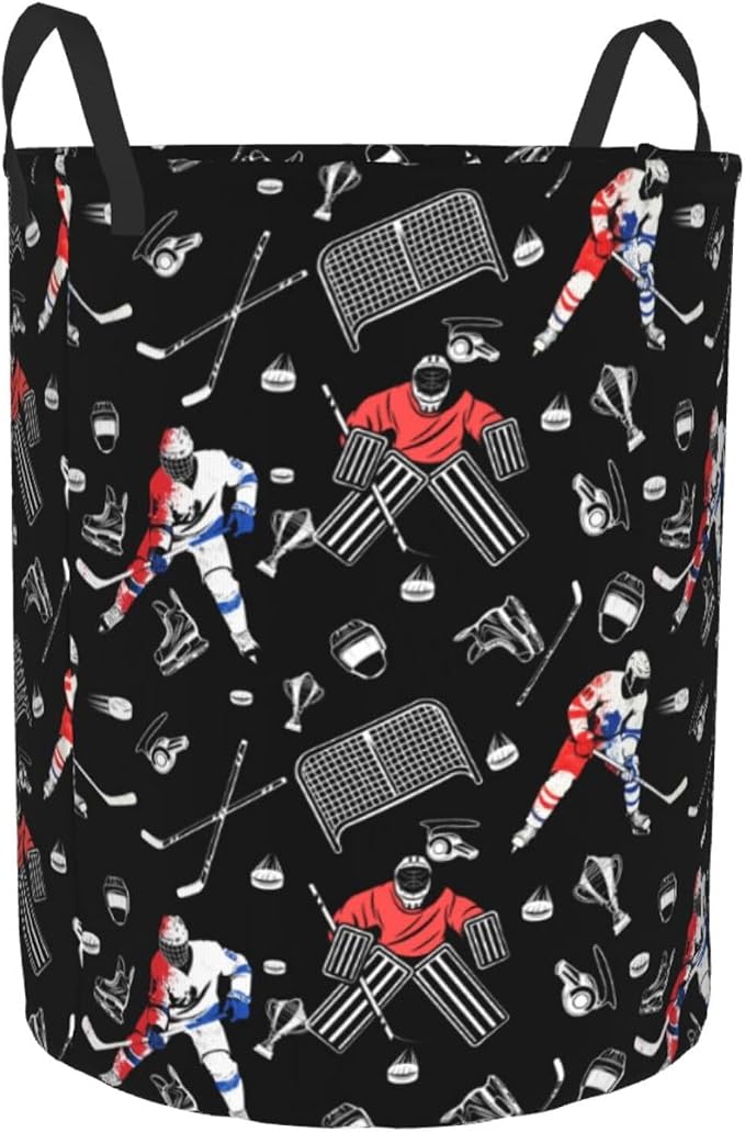 Hockey Laundry Basket Storage Bin Foldable Laundry Hamper Clothes Storage - Image 2