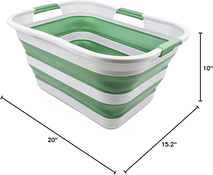 SAMMART 30L Collapsible Plastic Laundry Basket - Image 9