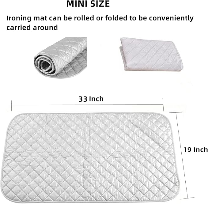 Ironing Mat for Table Top, Magnetic Ironing Mat Blanket Laundry Pad, Portable - Image 3