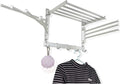 Wall Mounted Laundry Rack with Swivel Towel Rack Hooks and Swing Arms Space by Unknown