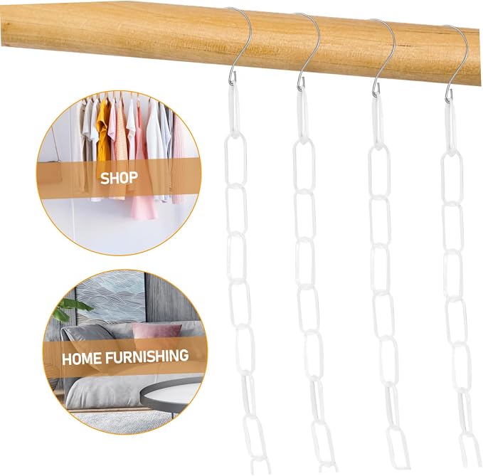 Zerodeko 4Pcs Heavy Duty Clothes Hangers Chain - Image 3