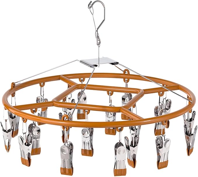 Round Drying Rack, Windproof Hook, Aluminum Drip Drying Hanger by Unknown