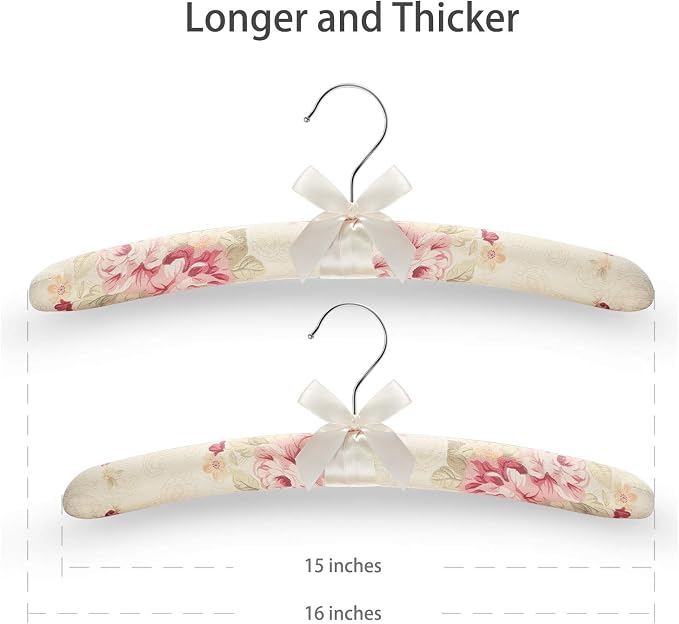 GLCON 16 inches Satin Padded Hangers - Image 2