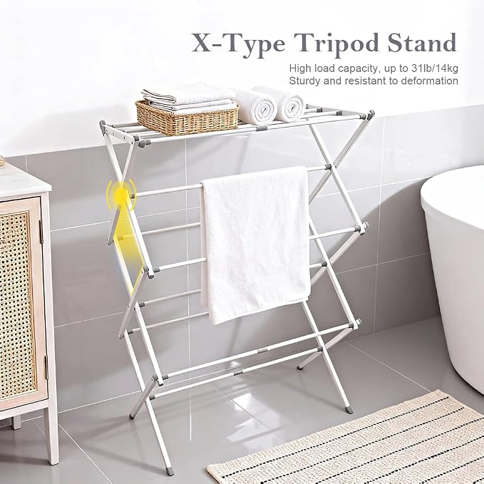 Foldable Clothes Drying Rack - Image 2