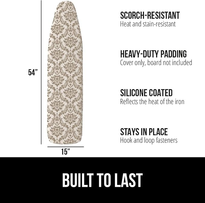 The Original GORILLA GRIP Ironing Board Cover and Pad, Silicone Coating - Image 2