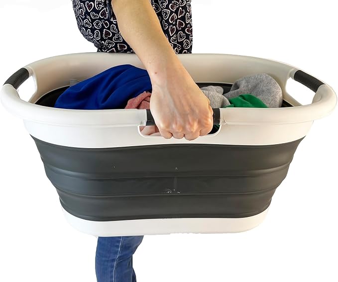 SAMMART 40L Collapsible Plastic Laundry Basket - Image 6
