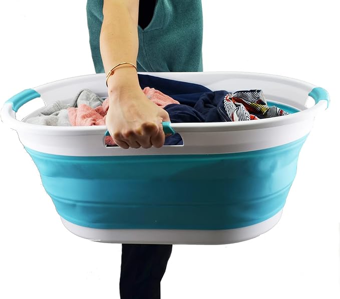 SAMMART 44L Collapsible Plastic Laundry Basket - Image 8
