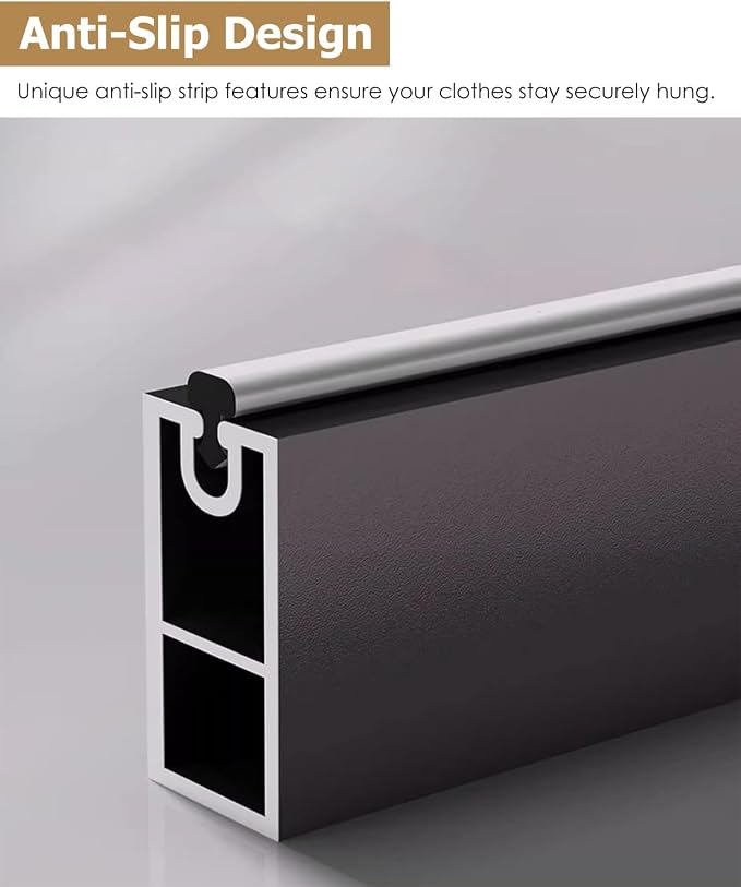 Closet Rod Top Mounted Wardrobe Bar Holder - Image 3