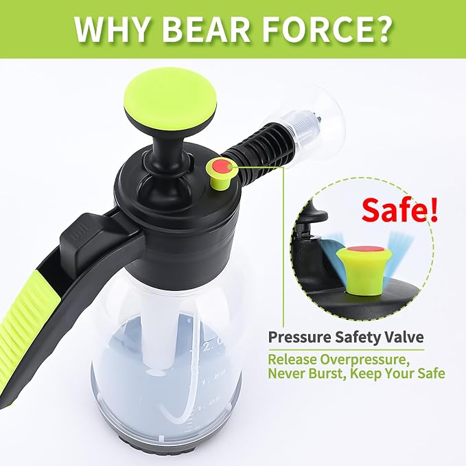 BEARFORCE Hand Pump Foaming Sprayer Pressure Foam Water Sprayer, Pressurized - Image 5