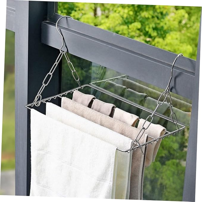 GLEAVI Outdoor Clothes Drying Rack Heavy Duty Hooks - Image 7