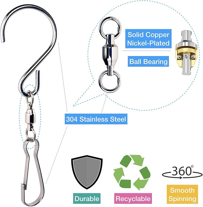 HS's Creation 6 Pack S Hook Clip Swivel - Image 6