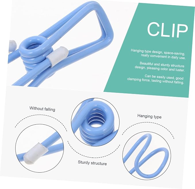 10pcs Multi-use Non-Slip Laundry Hooks Plastic Clamp Hooks Simple Clip - Image 7