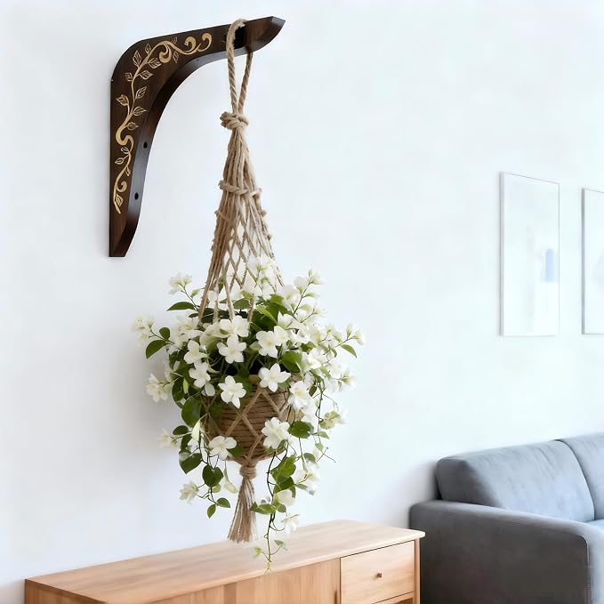 2-Piece Wooden Plant Hanger Bracket - Image 7